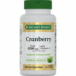 Концентрат ягод клюквы с витамином С Nature's Bounty 100 шт. капс.