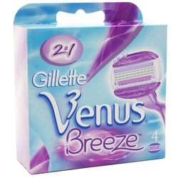 Кассеты для станков для бритья для женщин Gillette винус бриз 4 шт.