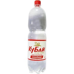 Вода минеральная Кубай газированная горная питьевая 1.5 л