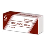 Темозолекс, капсулы 180 мг 5 шт
