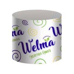 Туалетная бумага Welma Эконом однослойная без аромата 30 м 1 шт. белая