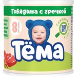 Пюре, Тёма 90 г говядина гречка с 8 мес жестяная банка