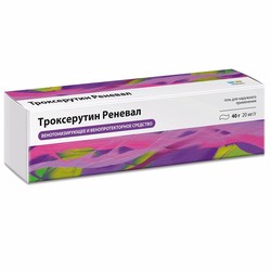 Троксерутин Реневал гель д/наружн. прим. 20 мг/г 40 г 1 шт.