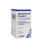 Доцетаксел-Сандоз, концентрат для приготовления раствора для инфузий 10 мг/мл 2 мл 1 шт флаконы