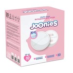 Вкладыши, Joonies (Джунис) 30 шт мягкие гелевые для кормящих мам