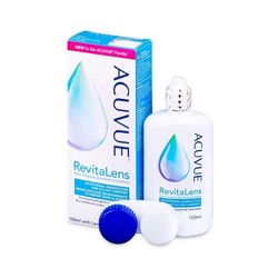 Раствор для ухода за контактными линзами Acuvue ревиталенс многофункциональный дезинфицирующий с контейнером для линз 100 мл