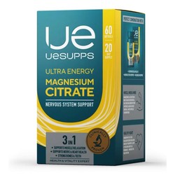 Uesupps ультра энерджи магния цитрат 60 шт. капс. мягк. 134 мг