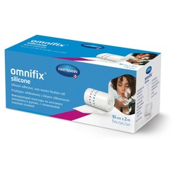 Пластырь фиксирующий Omnifix Силикон из нетканого материала р. 10смх2м 1 шт.