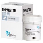 Пирацетам, таблетки покрытые пленочной оболочкой 800 мг 30 шт