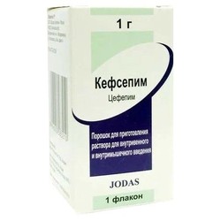Кефсепим пор. д/р-ра для в/в и в/м введ. 1 г 1 шт.