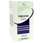 Кефсепим, порошок для приготовления раствора для внутривенного и внутримышечного введения 1 г 1 шт