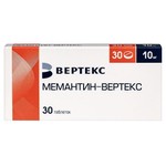 Мемантин-Вертекс, таблетки покрытые пленочной оболочкой 10 мг 30 шт