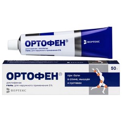 Ортофен гель д/наружн. прим. 5% 50 г 1 шт.