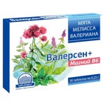 Валерсен + Магний В6, таблетки 0.25 г 30 шт