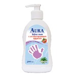 Мыло жидкое, Aura (Аура) 300 мл ультразащита антибактериальный эффект алоэ