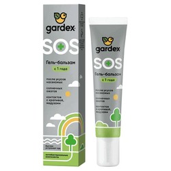 Гель-бальзам после укусов насекомых Gardex SOS гель-бальзам с 1 года 25 мл