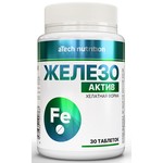 Железо актив, aTech Nutrition (аТеч Нутришн) таблетки 400 мг 30 шт БАД