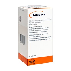 Кивекса табл. п/о пленочной 600 мг+300 мг 30 шт.