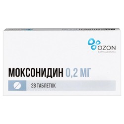 Моксонидин табл. п/о пленочной 0.2 мг 28 шт.