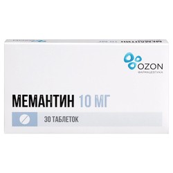 Мемантин табл. п/о пленочной 10 мг 30 шт.