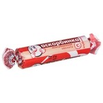 Аскорбинка, таблетки жевательные 25 мг / 3 г 10 шт с сахаром и глюкозой клубника крутка