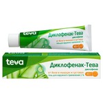 Диклофенак-Тева, гель для наружного применения 1% 40 г 1 шт