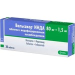 Вальсакор-инда, таблетки с модифицированным высвобождением 80 мг+1.5 мг 30 шт