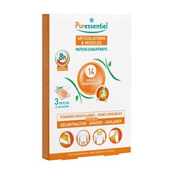 Патчи разогревающие Puressentiel 14 эфирных масел 3 шт.