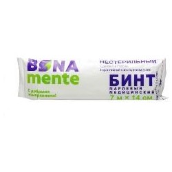 Бинт марлевый медицинский нестерильный Bona Mente р. 7мх14см
