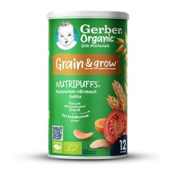 Снеки Gerber Органик томат и морковь 35 г