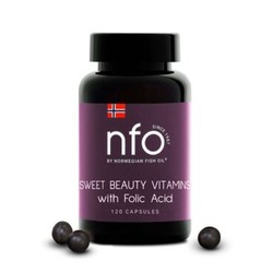 Свит бьюти витамины с фолиевой кислотой Norwegian Fish Oil БАД 120 шт. капс. 700 мг