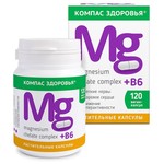 Магнезиум Хелат комплекс + В6, Компас здоровья капсулы 280 мг 120 шт БАД