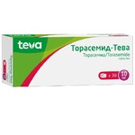 Торасемид-Тева, таблетки 10 мг 30 шт
