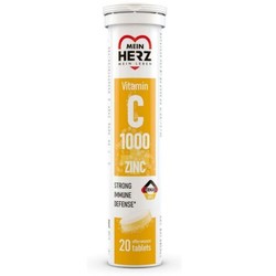 Витамин C плюс Цинк Mein Herz 20 шт. табл. шип. 1000 мг / 4.1 г апельсин
