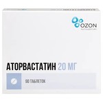 Аторвастатин табл. п/о пленочной 20 мг 90 шт.