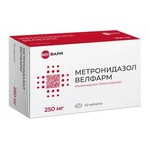 Метронидазол Велфарм, таблетки 250 мг 50 шт
