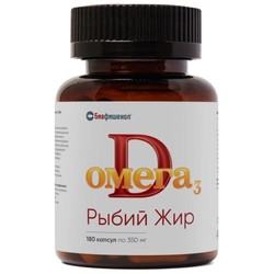 Омега 3 рыбий жир Биафишенол 180 шт. капс. 0.35 г