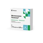 Мелоксикам Полисан, раствор для внутримышечного введения 10 мг/мл 1.5 мл 5 шт ампулы