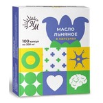 Масло льняное, капсулы 300 мг 100 шт Солнат