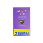 Линзы контактные, Adria (Адрия) 2 шт О2О2 силикон-гидрогелевые ежемесячные bc 8.6 (-8.00)