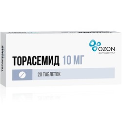 Торасемид табл. 10 мг 20 шт.