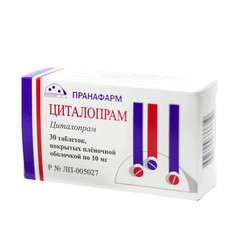 Циталопрам табл. п/о пленочной 10 мг 30 шт.