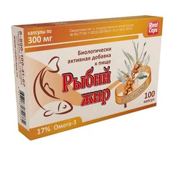 Рыбий жир облепиха 100 шт. капс. 300 мг