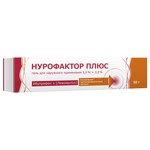 Нурофактор плюс, гель для наружного применения 5%+3% 50 г 1 шт тубы