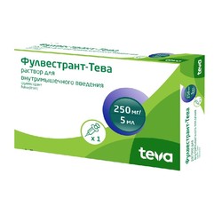 Фулвестрант-Тева р-р для в/м введ. 250 мг/5 мл 5 мл 1 шт.