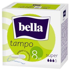 Тампоны Bella супер без апликатора 8 шт.