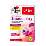 Доппельгерц актив витамин В12, таблетки для рассасывания 280 мг 60 шт