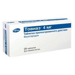 Товиаз табл. с пролонг. высвоб. п/о пленочной 4 мг 28 шт.