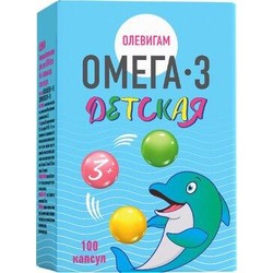 Олевигам омега-3 детская 100 шт. капс. 500 мг тутти-фрутти