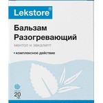 Бальзам для тела, Lekstore (Лекстор) 20 г ментол и эвкалипт с разогревающим эффектом банка